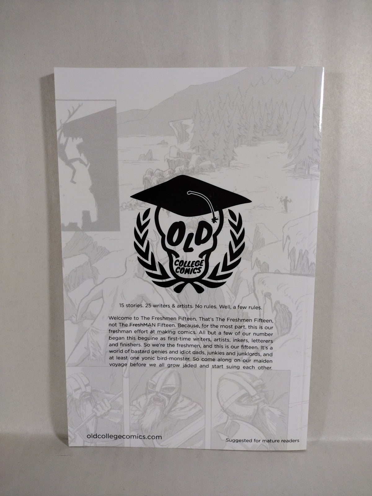 Freshmen Fifteenth (2012) Old College Comics TPB Early Dave Castr Interior Art