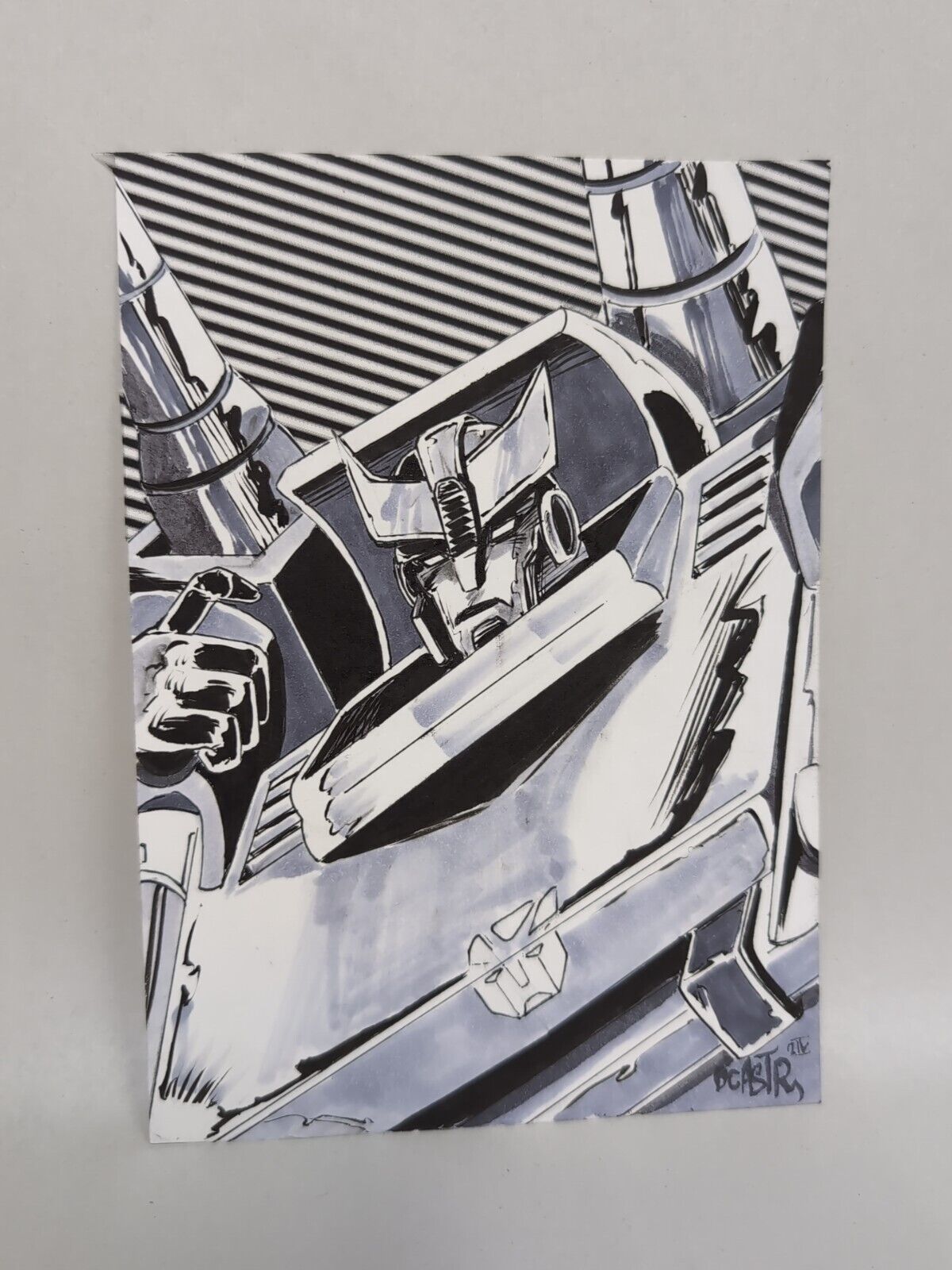 Original Dave Castr Blue Streak Autobot Transformers Art Sealed W ARG COA