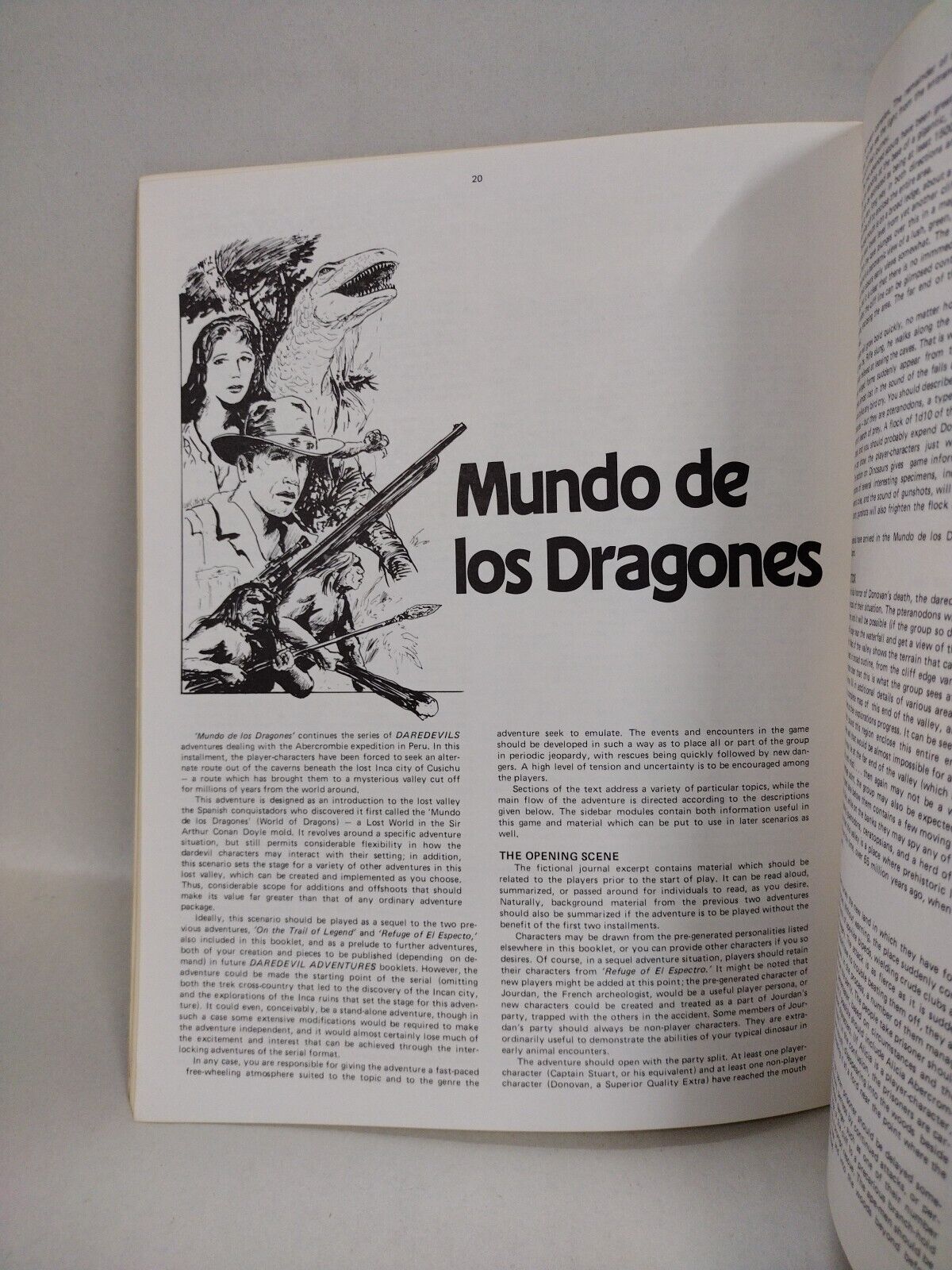Daredevil Adventures Vol 2 #4 (1984) FGU RPG Magazine Lost World Tales
