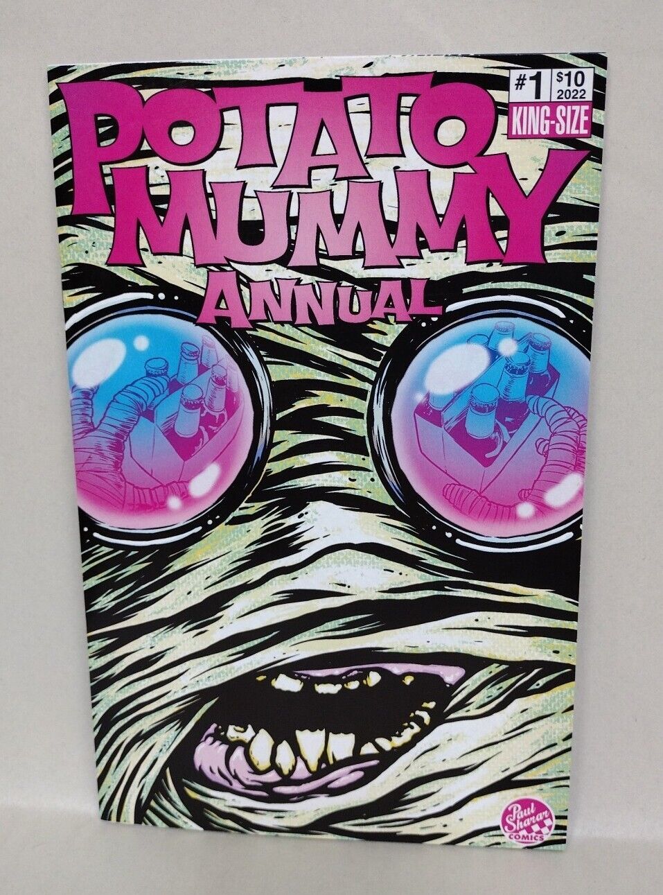 Potato Mummy 2022 Annual 1 Blank Cover Variant Comic W Original DCastr Art COA