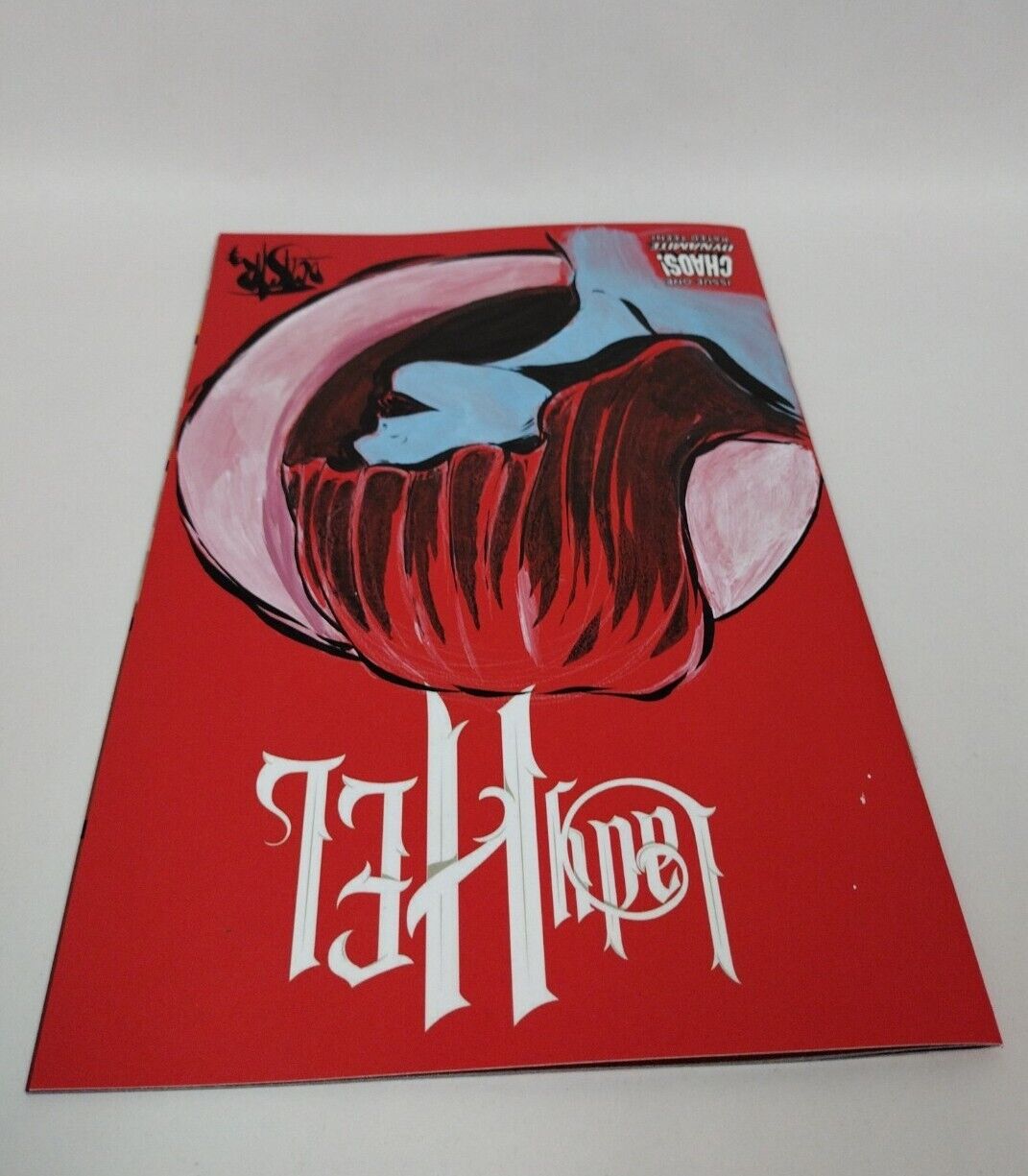 Lady Hel #1 Cover F Red Blank Authentix w Original Art Dcastr w ARG COA #