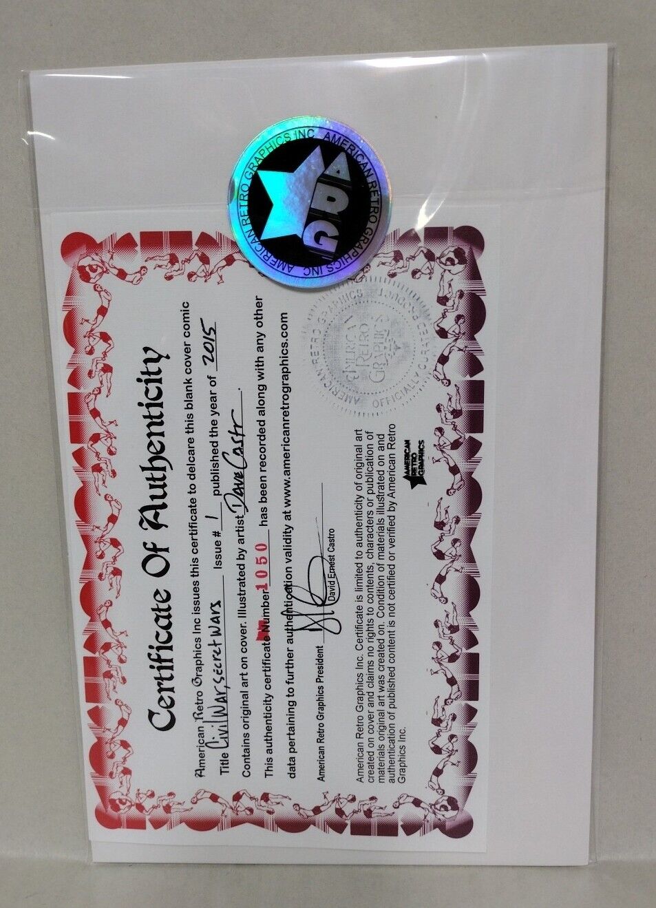 CIVIL WAR #1 (2015) Marvel Sketch Variant W Original Art DCastr Captain America