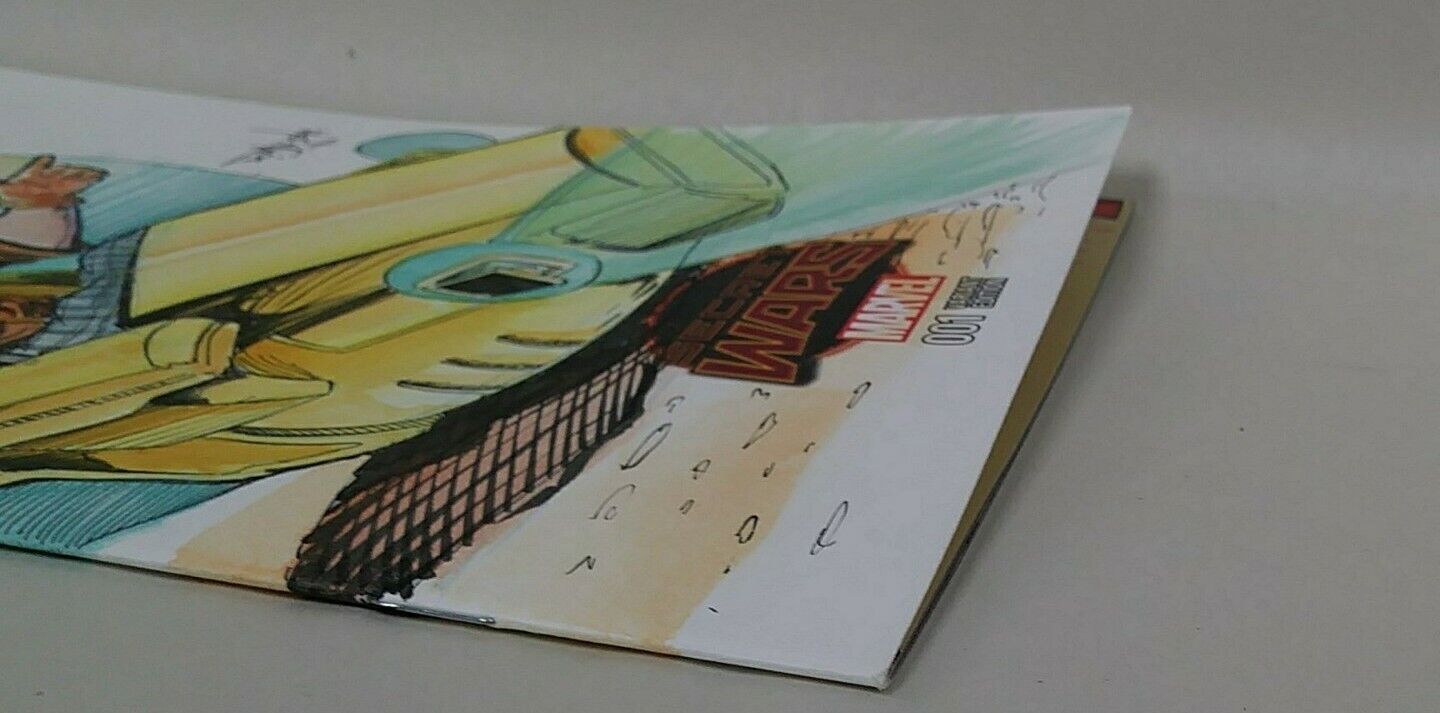 House of M: Secret Wars 2015 #1 Blank Cover Variant Comic W Original DCastr Art