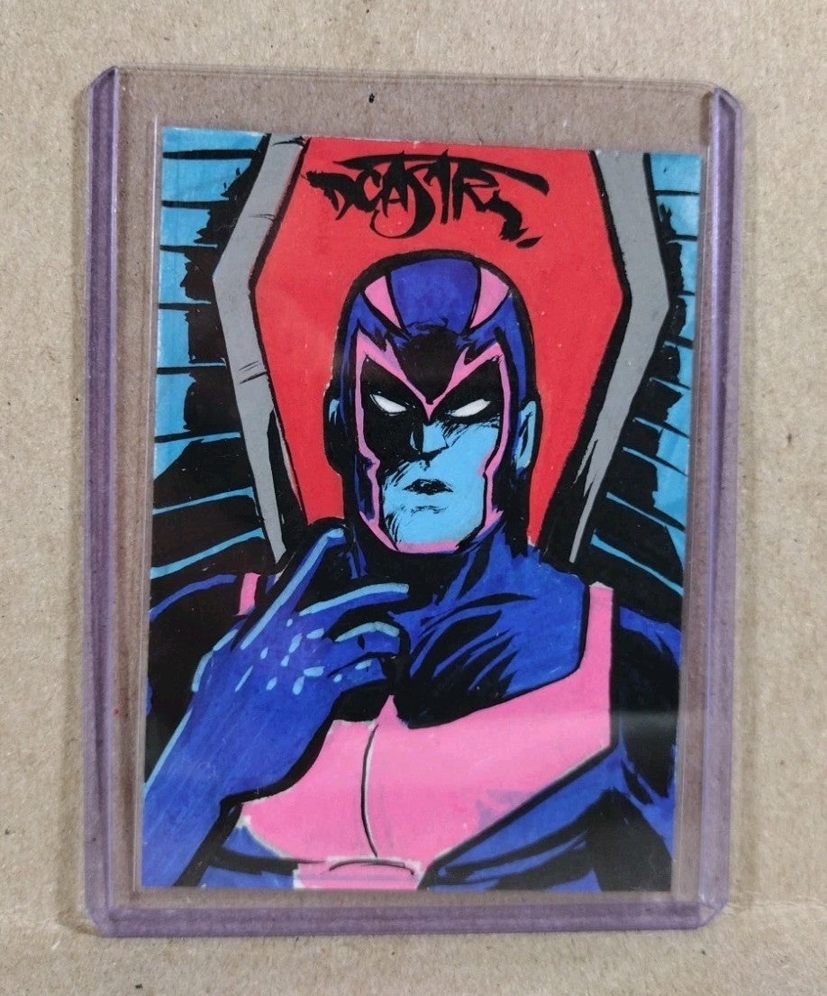 Dave Castr Crusin (2025) OAC Sketch Card W Original Marvel Archangel ACEO Art