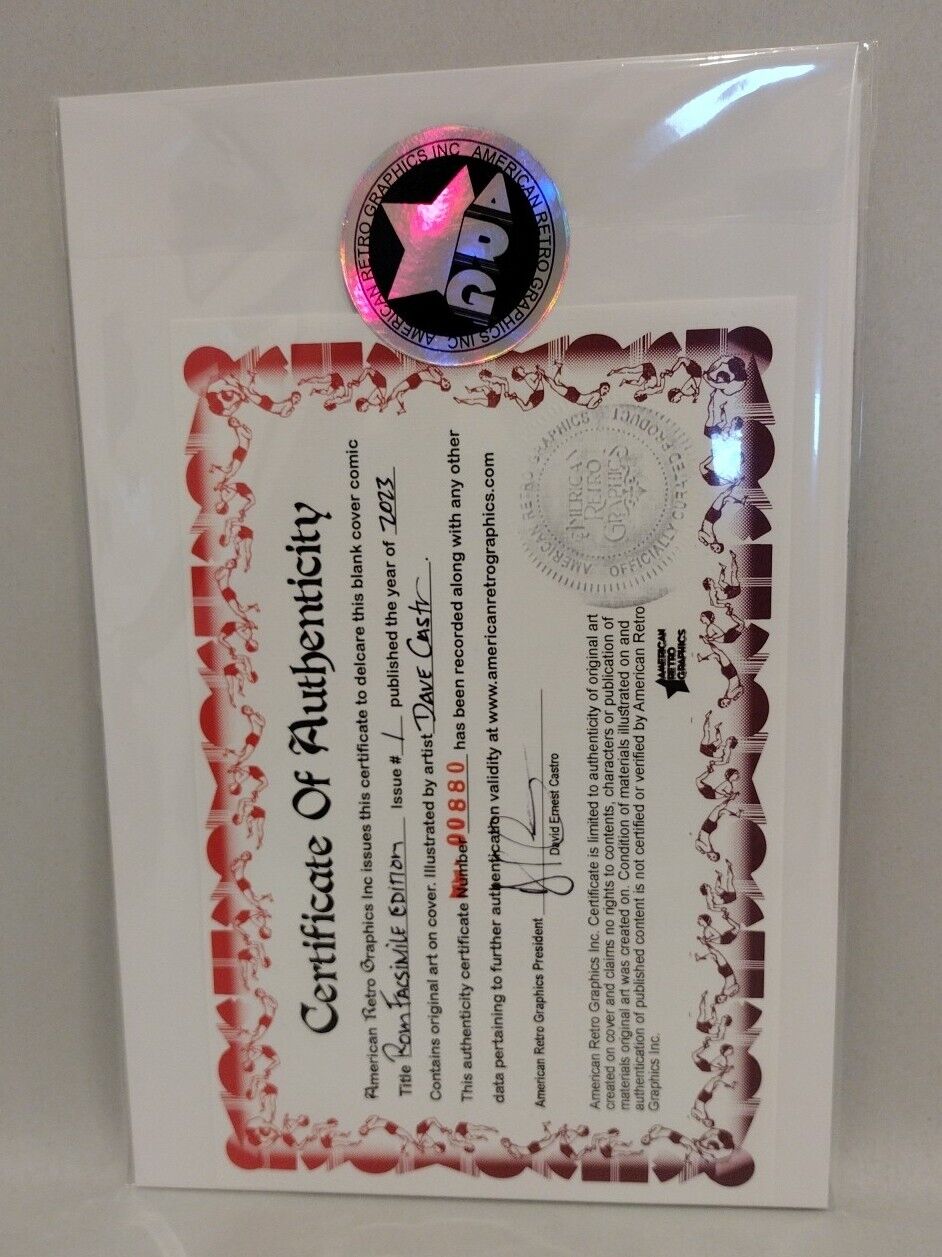 ROM #1 Facsimile Edition (2023) Marvel Sketch Variant W Original Dave Castr Art