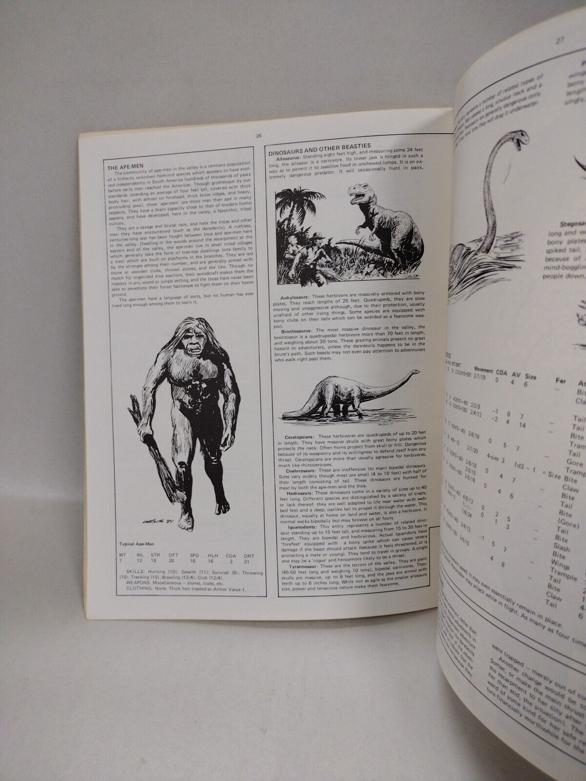 Daredevil Adventures Vol 2 #4 (1984) FGU RPG Magazine Lost World Tales