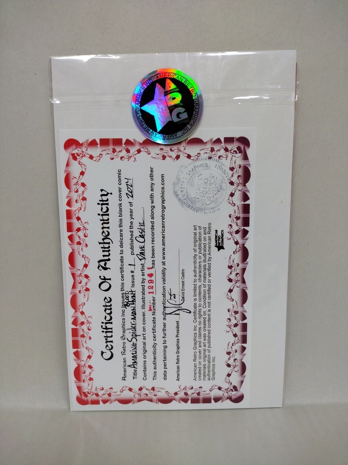 Amazing Spider-Man Blood Hunt #1 Marvel Red Sketch Var W Original DCastr Art