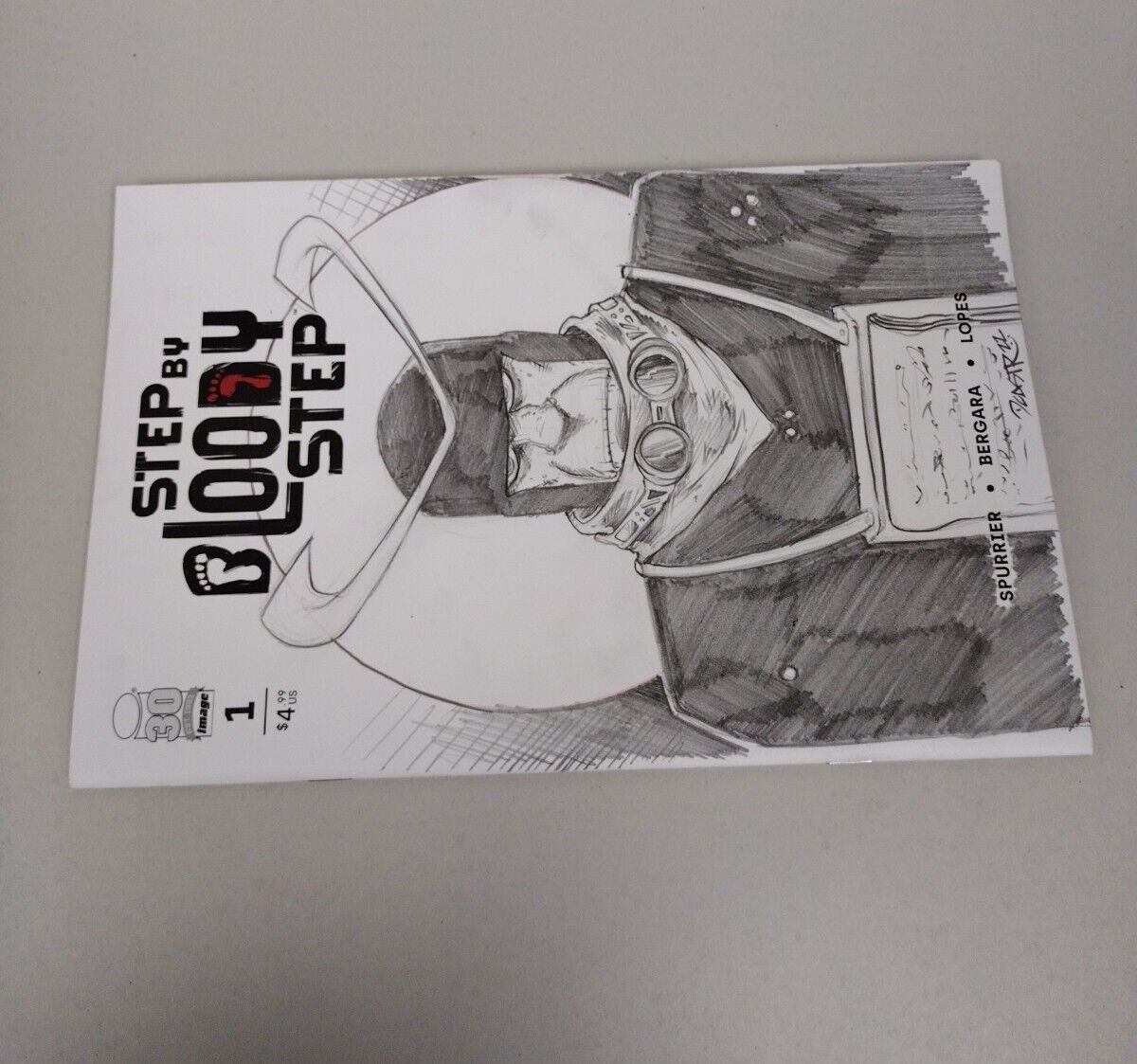 Step by Bloody Step #1 Blank Cover Variant w Original Art Dcastr