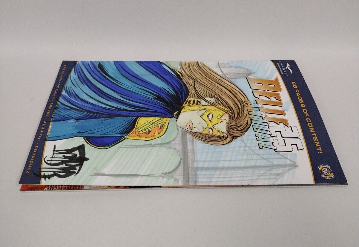 Belle Annual #25 (2022) Blank Cover Comic w Original Belle Art Dcastr