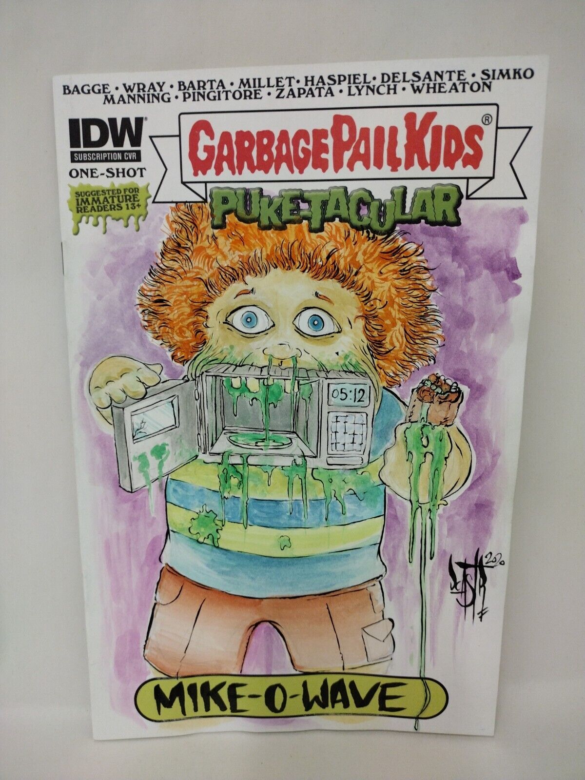 Garbage Pail Kids Puketacular #1 Blank Variant Cover (2014) Original DCastr Art