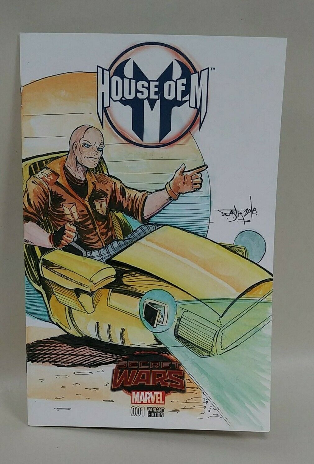House of M: Secret Wars 2015 #1 Blank Cover Variant Comic W Original DCastr Art