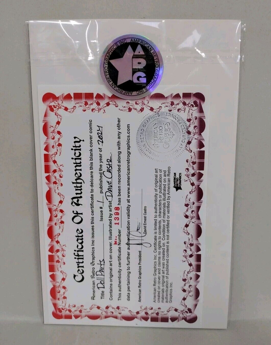 Doll Parts A Lovesick Tale 1 (2024) Cover G Sketch Variant W Original DCastr Art