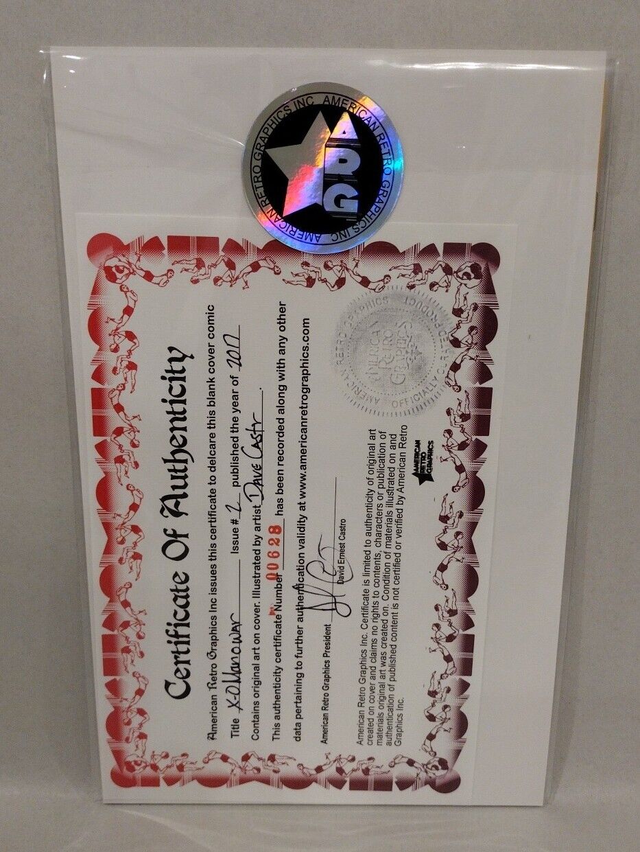 X-O Manowar 2 (2017) Valiant Blank Cover Variant W Original Aric Dave Castr Art