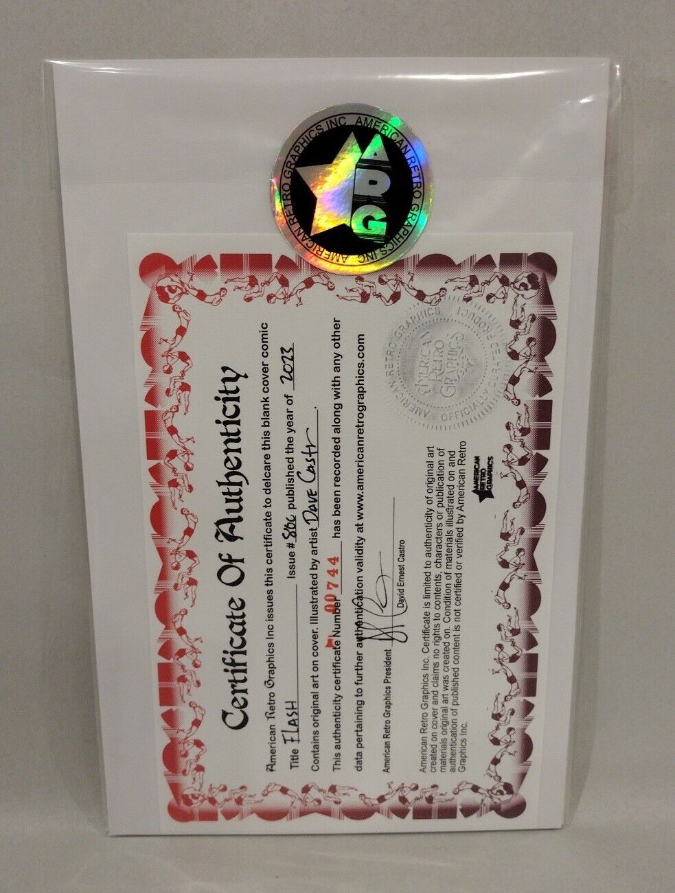 FLASH #800 (2023) DC Comic Sketch Cover Variant W Original DCastr Reverse Art