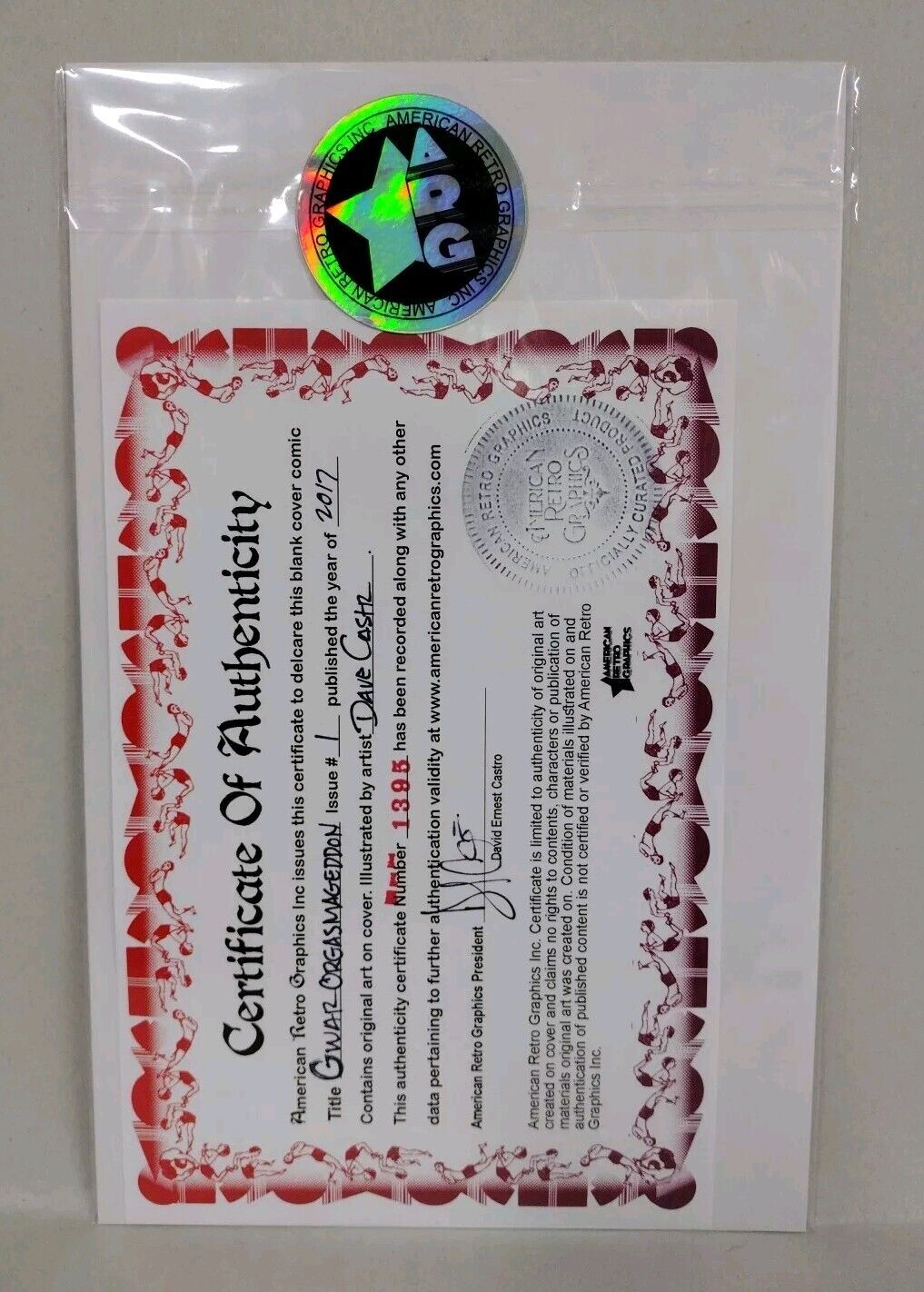 Gwar Orgasmageddon #1 (2017) Dynamite Sketch Cover Comic W Original DCastr Art