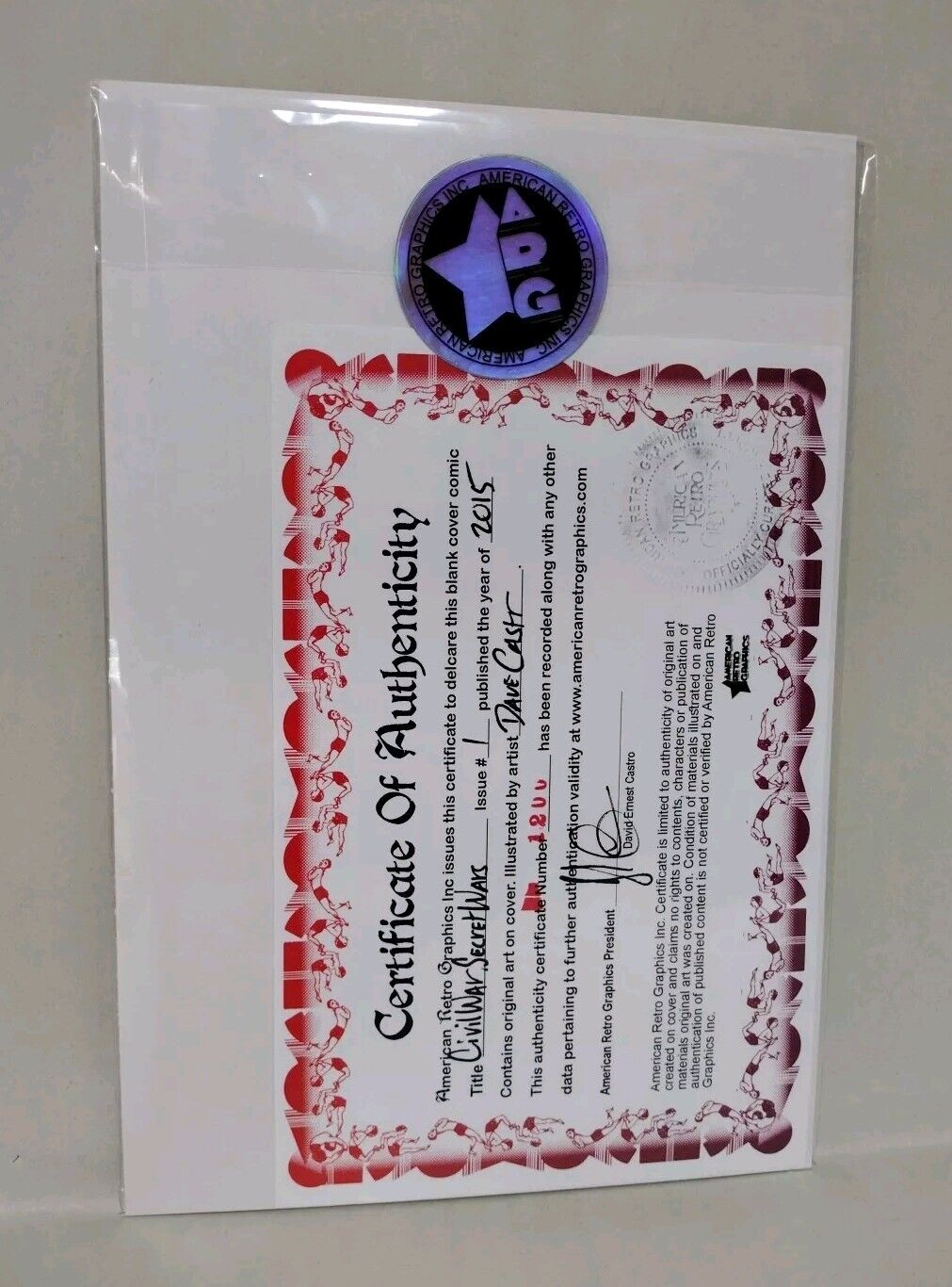 CIVIL WAR #1 (2015) Marvel Sketch Variant W Original Art DCastr Captain America