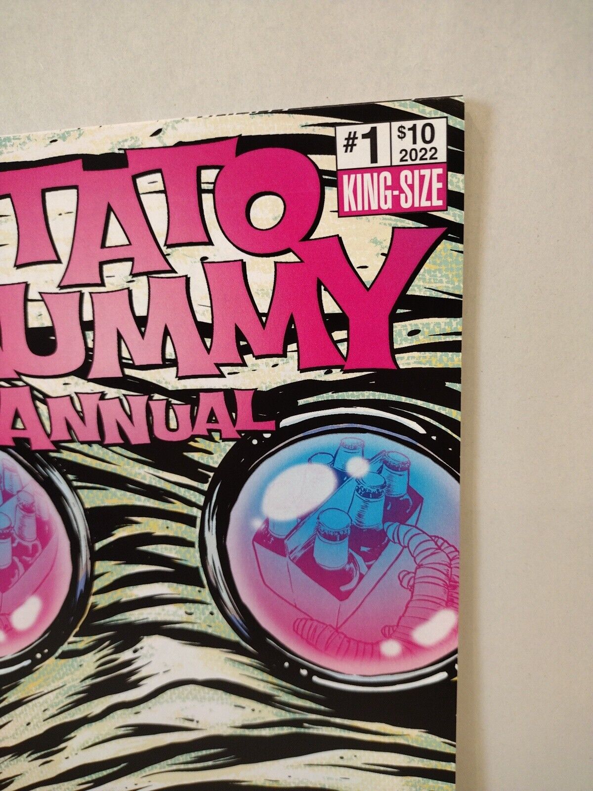 Potato Mummy Annual#1 (2022)Blank Cover Variant Comic W Original DCastr Art COA