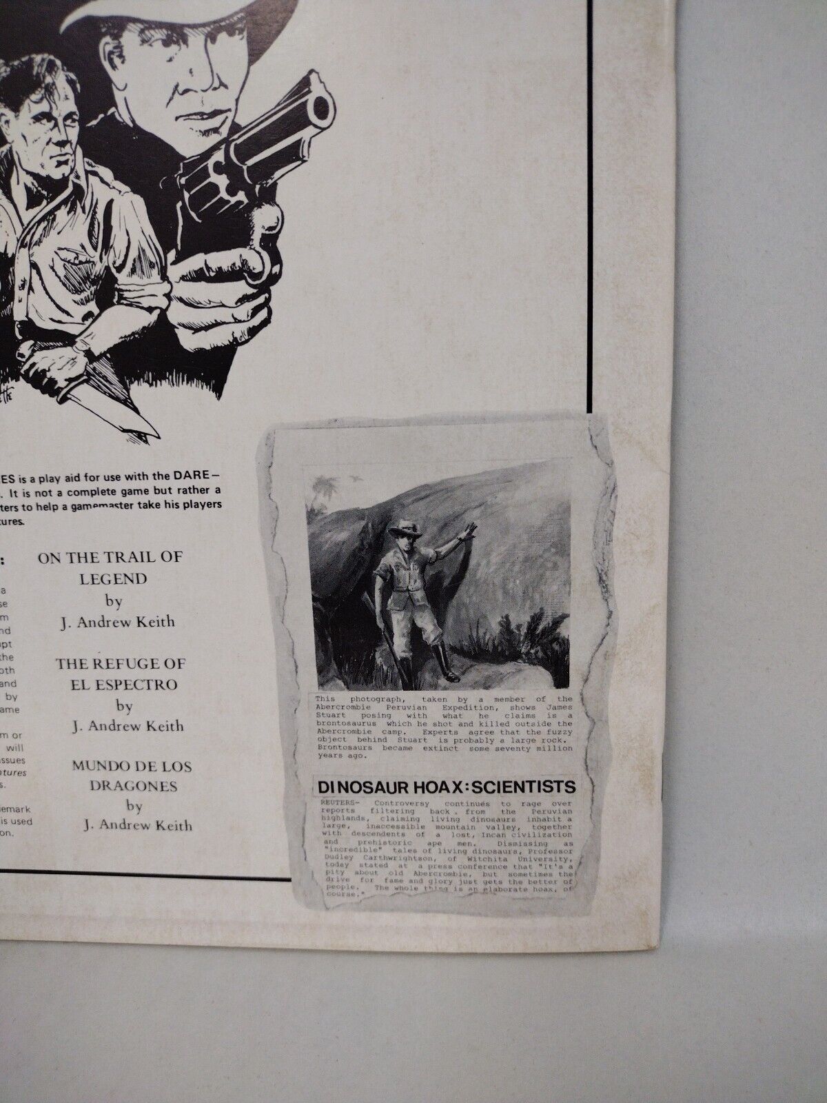 Daredevil Adventures Vol 2 #4 (1984) FGU RPG Magazine Lost World Tales