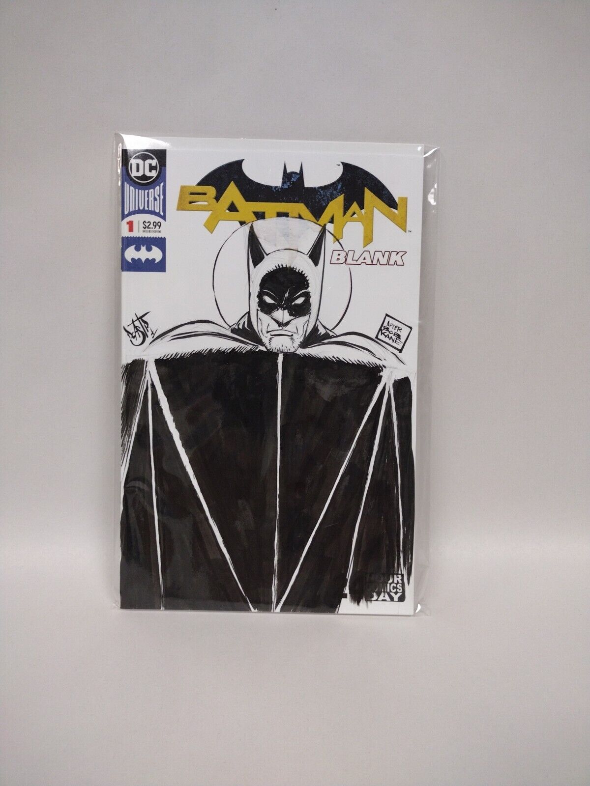 Batman Blank #1 (2020) Blank Cover Variant Comic Original Batman Dcastr Art