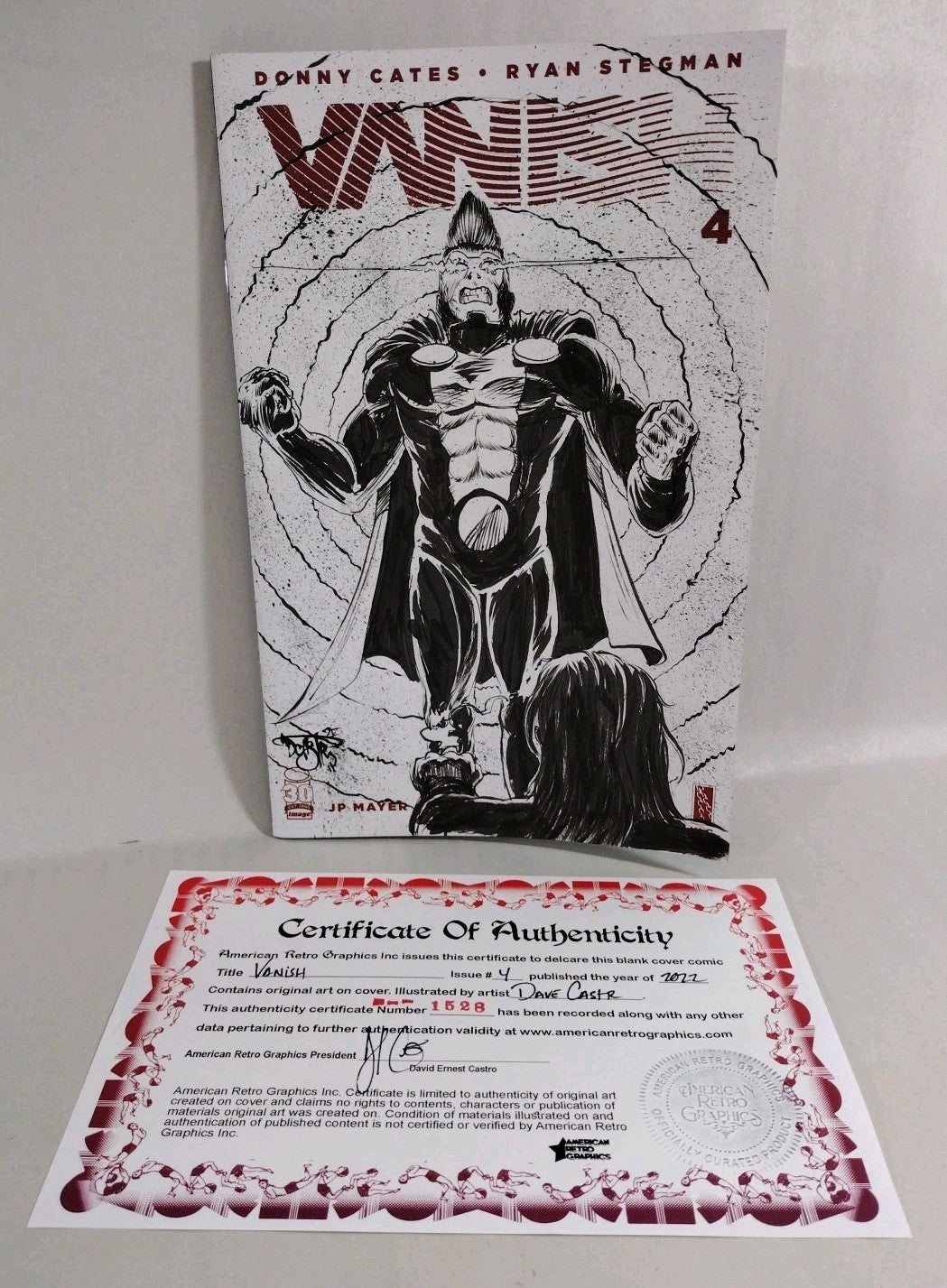 VANISH #4 (2022) Cates Stegman Image Comic Blank Cover w Original DCastr Art COA