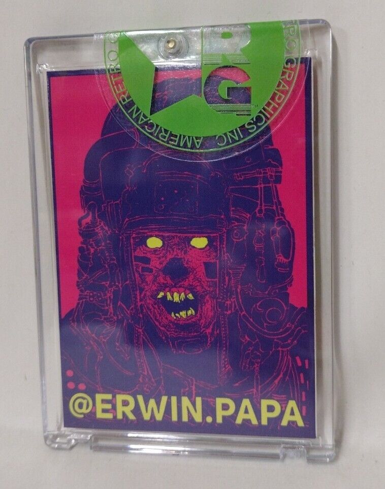 Erwin Papa Series I (2022) Original ROTLD Tar Man Sketch Card Dave Castr Colors