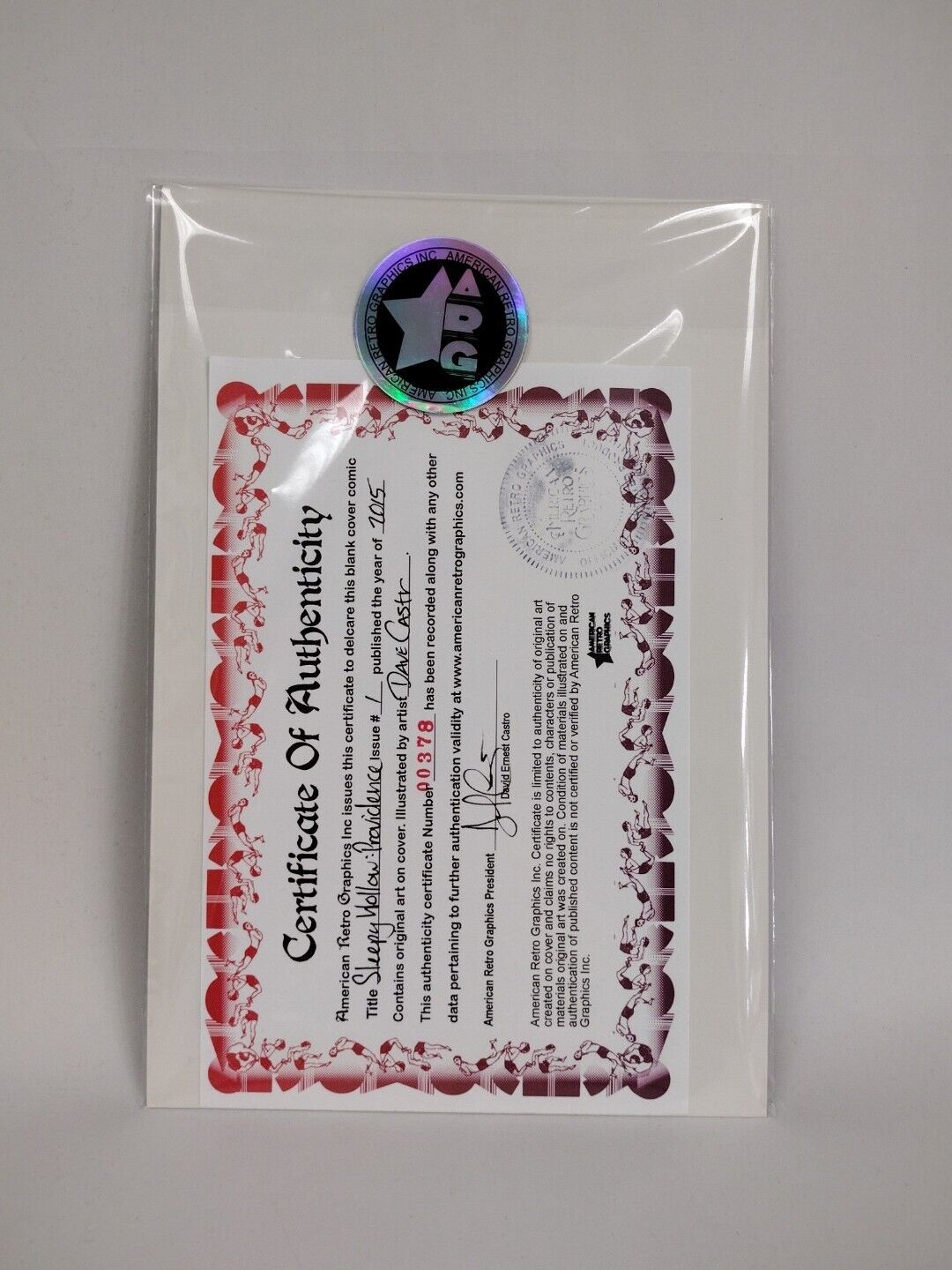 Sleepy Hollow Providence #1 (2015) Blank Sketch Cover W Original Art DCastr