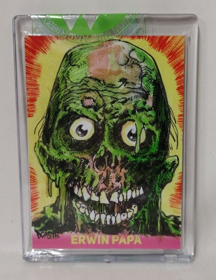 Erwin Papa Series I (2022) Original ROTLD Tar Man Sketch Card Dave Castr Colors