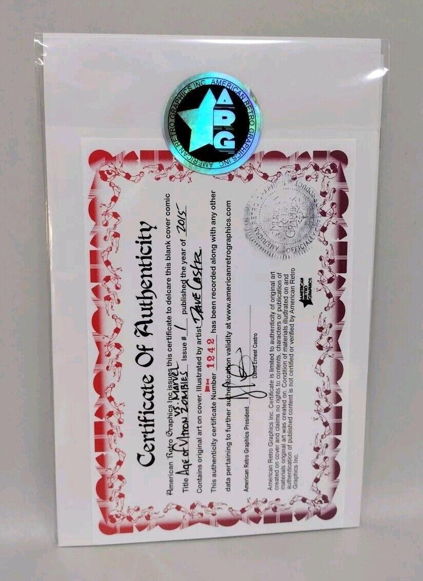 Age of Ultron vs. Marvel Zombies #1 Sketch Cover Variant w Original Art Dcastr