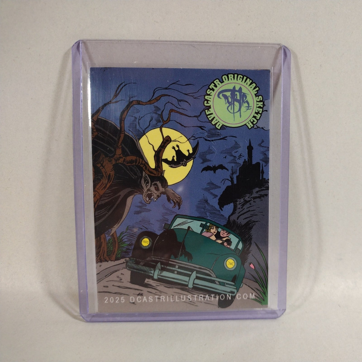 Dave Castr Crusin (2025) OAC Sketch Card W Original Marvel Punisher Art