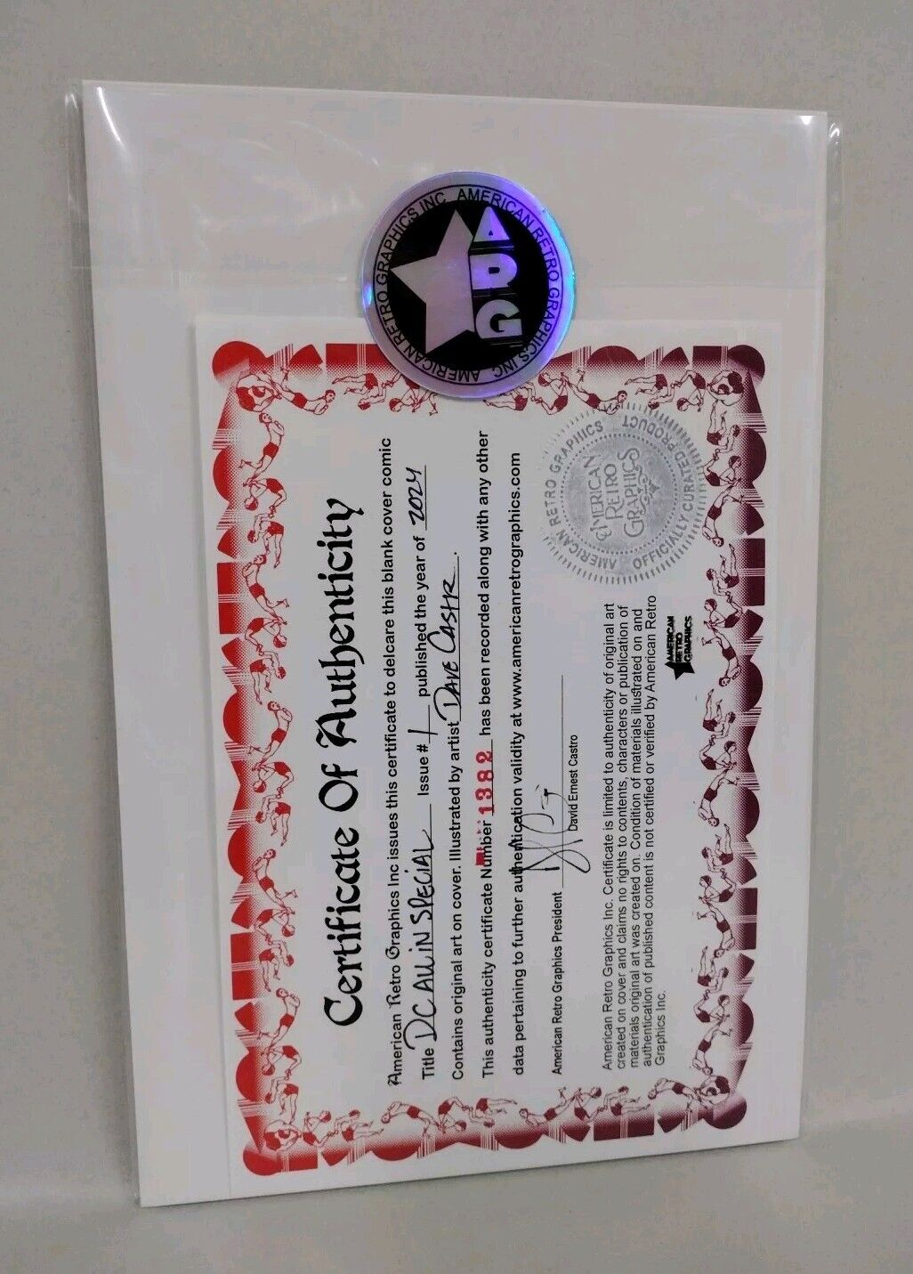 DC All In Special 1 2024 Sketch Cover Comic W Original DCastr Hawk And Dove Art