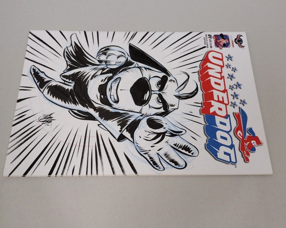 Under Dog #1 Blank Cover Variant w Original Art Dcastr