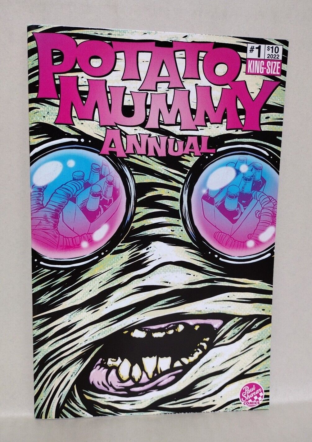 Potato Mummy 2022 Annual 1 Blank Cover Variant Comic W Original DCastr Art COA