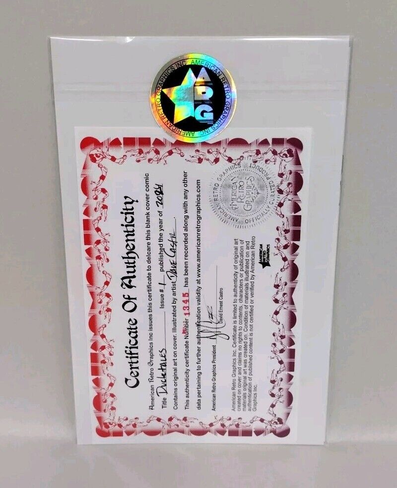 DuckTales #1 (2024) Dynamite Comic Sketch Cover Variant W Original DCastr Art