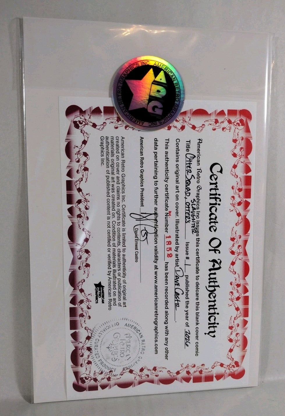 Otter Squad #1 (2026) Keenspot Comic Sketch Cover Var W Original Dave Castr Art