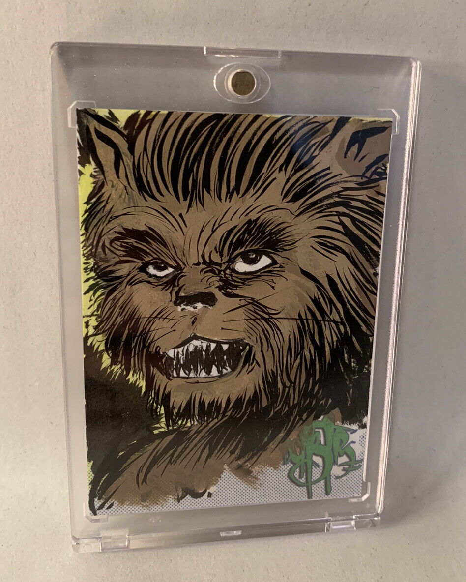 Dave Castr Original Sketch Card Original 1/1 Cat Boy Art W Holder