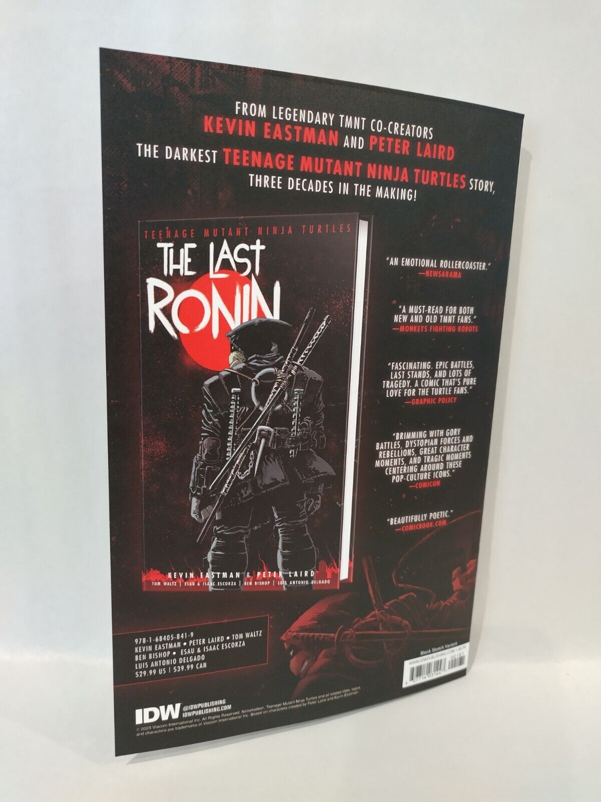 TMNT USAGI YOJIMBO WHEREWHEN #1 Blank Cover Variant W Original Dave Castr Art