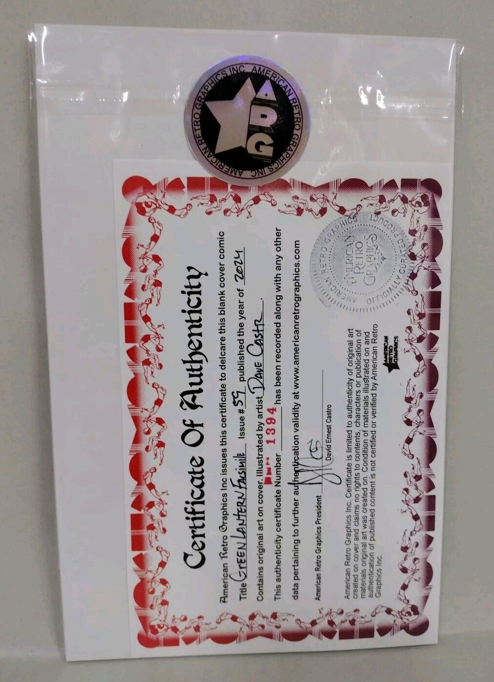 Green Lantern #59 (2024) DC Comic Facsimile Sketch Cover W Original DCastr Art