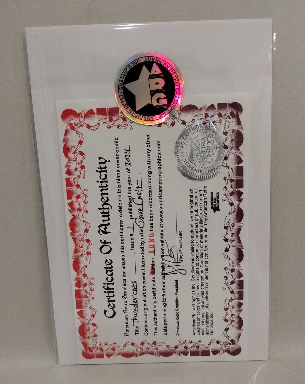 Thundercats #1 (2024) Dynamite Sketch Variant Cover Comic W Original DCastr Art