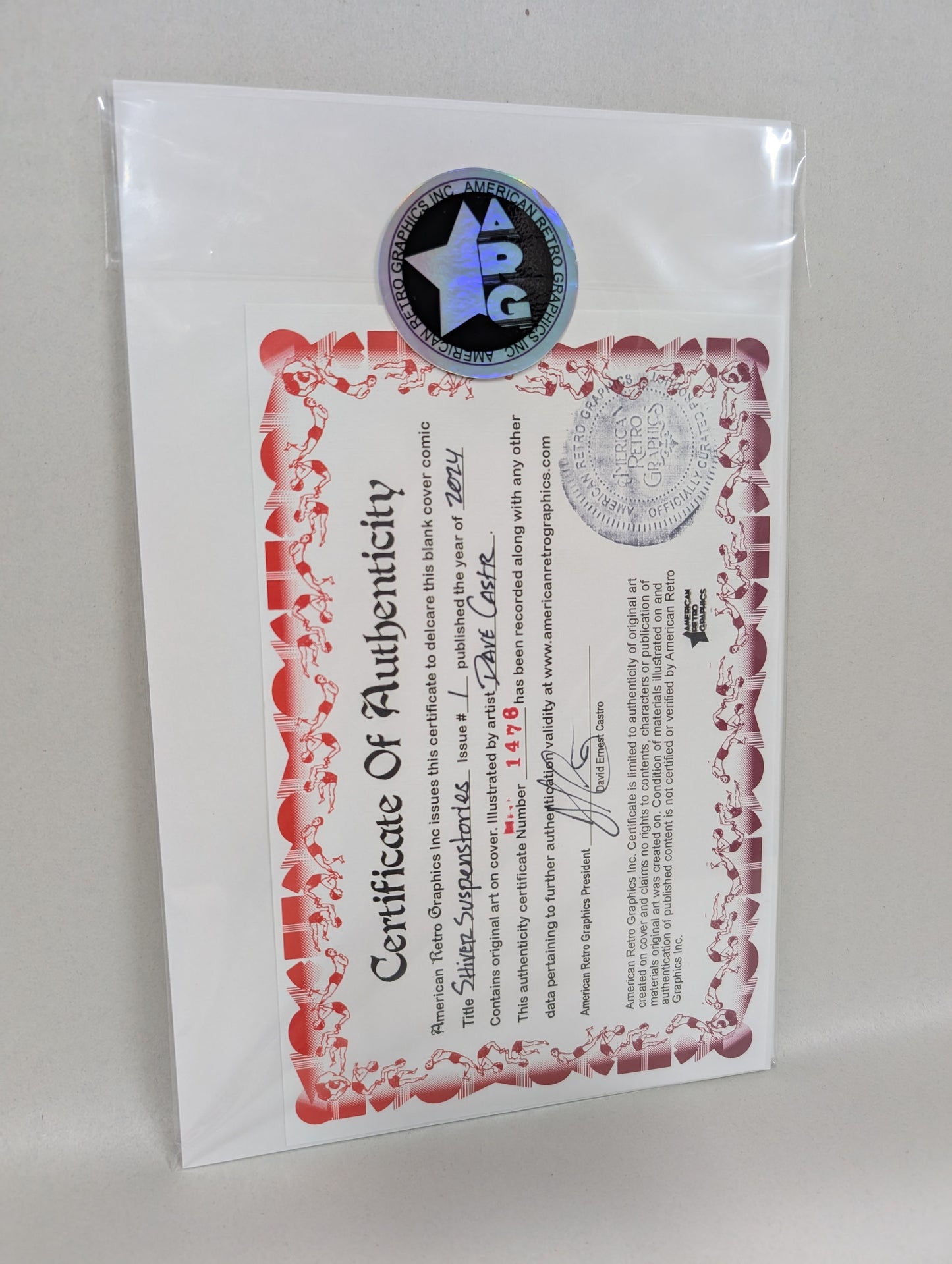 Shiver Suspenstories #1 (2024) EC Comic Sketch Cover W Original Dave Castr Art