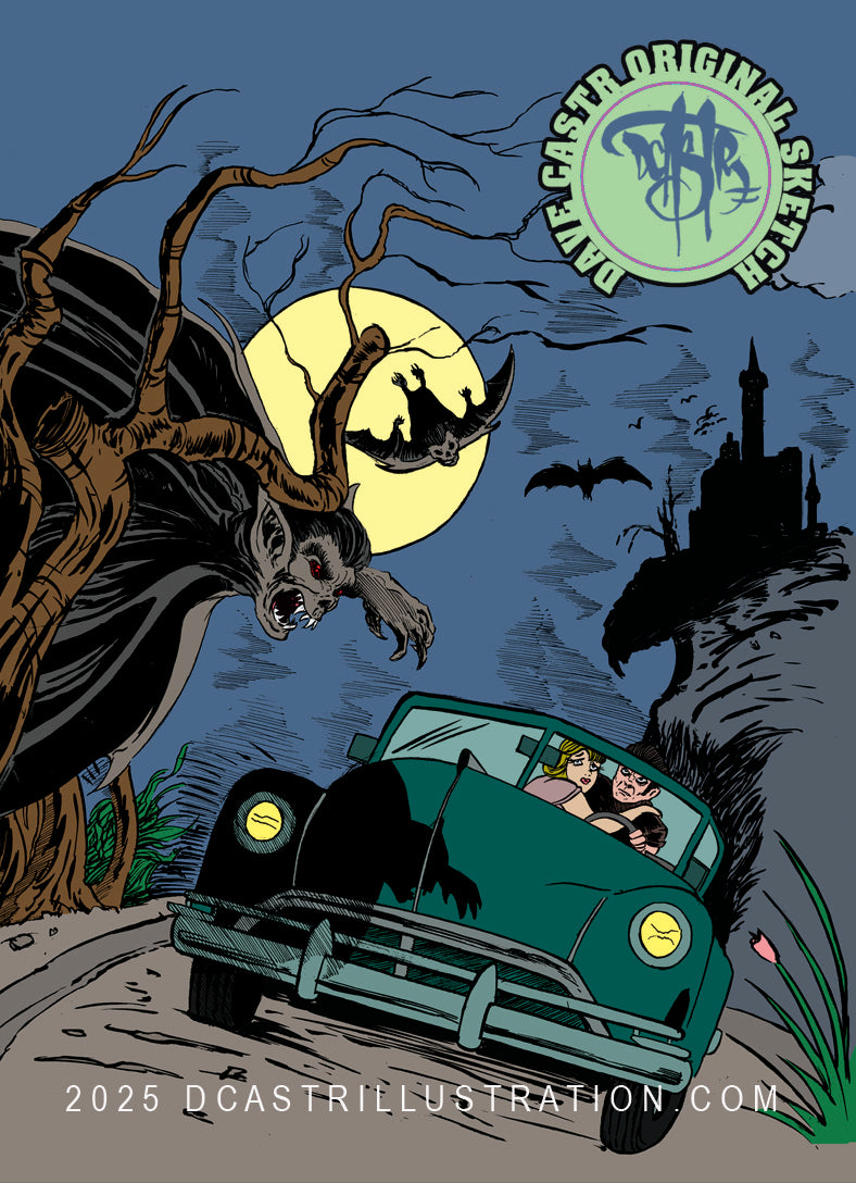 Original Spawn Watercolor Sketch Card