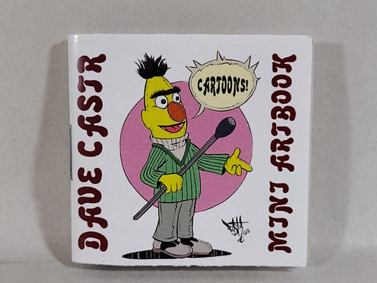 Cartoons By Dave Castr (2023) American Retro Graphics Mini Artbook 2 X 2" Signed