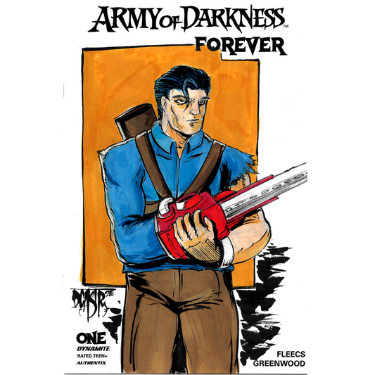 ARMY OF DARKNESS FOREVER #1 Blank Sketch Cover Variant W Original Dave Castr Art