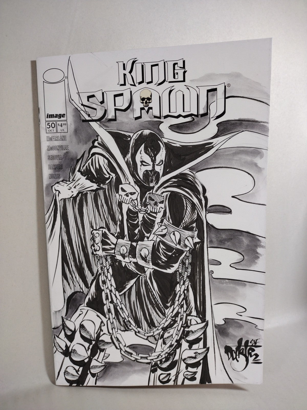 King Spawn #50 (2025) Image Comic Sketch Cover Variant W Original Art Dave Castr