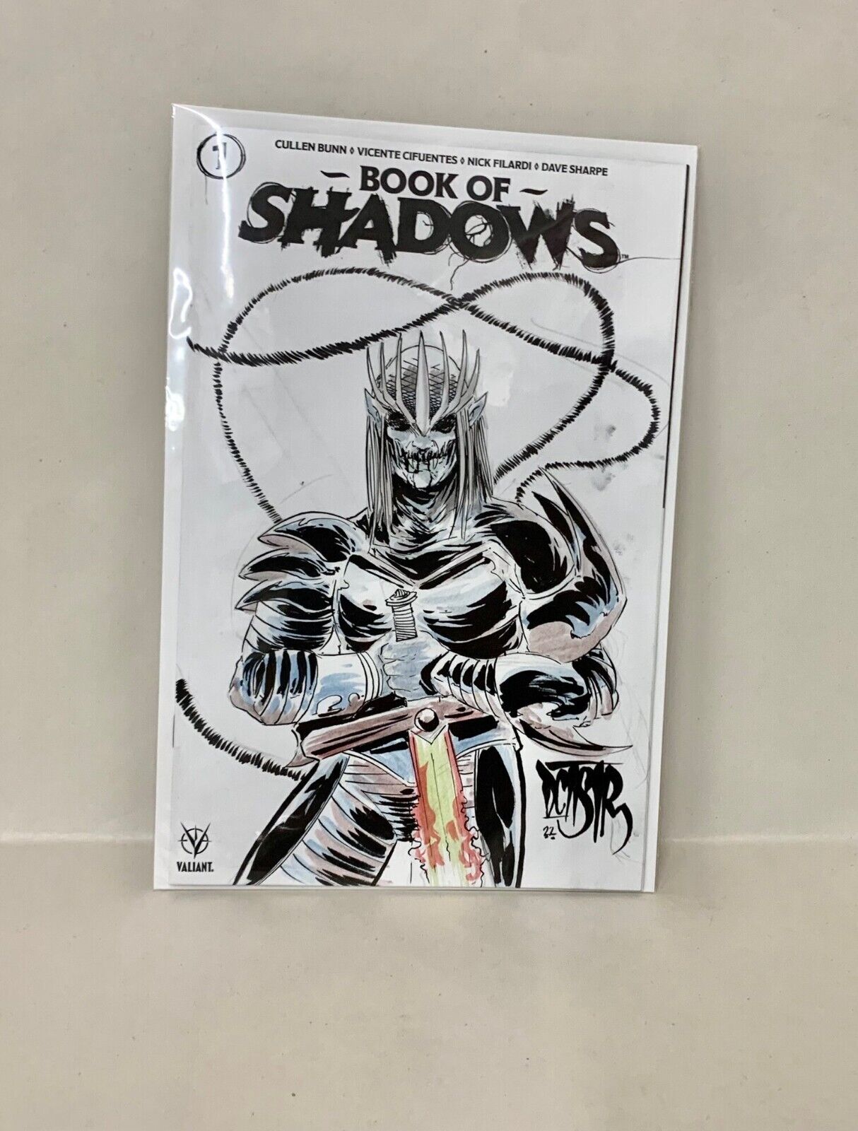 Book of Shadows #1 (2022) Blank Cover Valiant Comic w Original Dave Castr Art