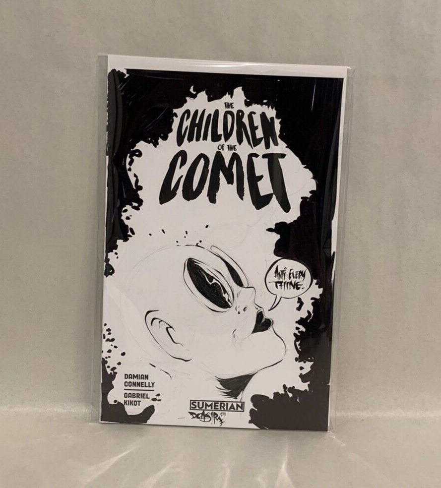 CHILDREN OF THE COMET #1 Blank Variant Cover Comic W Original Art Dave Castr