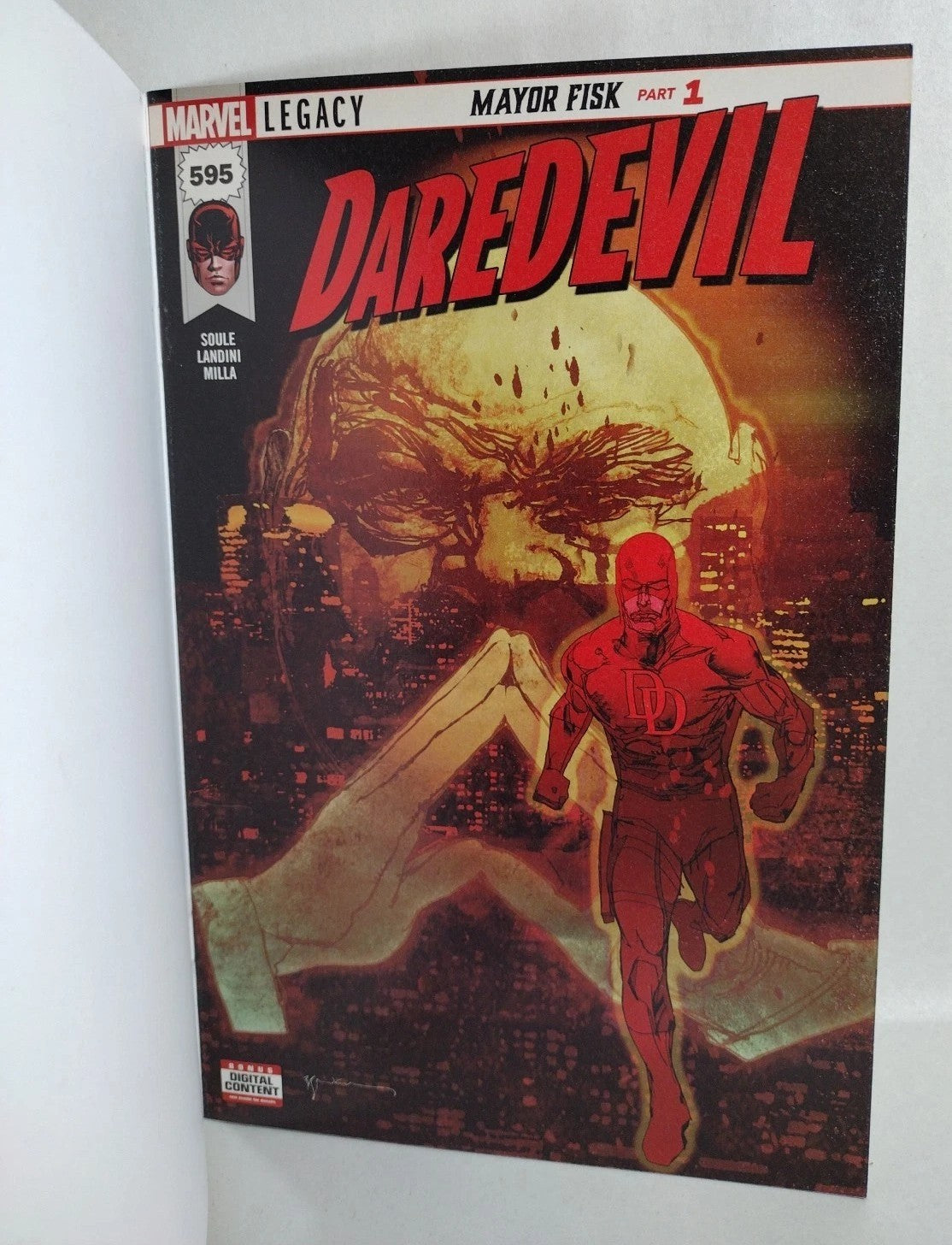 Daredevil 595 (2018) Marvel Sketch Cover Variant Comic w Original Dave Castr Art
