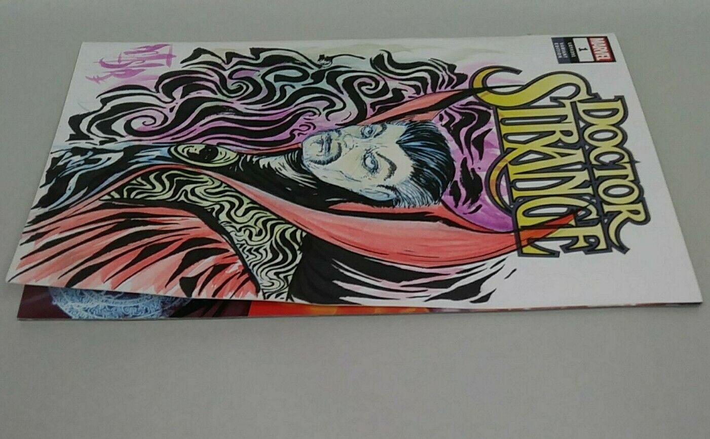 Doctor Strange (2018) #1 Blank Cover Variant Comic W Original DCastr Art COA 220