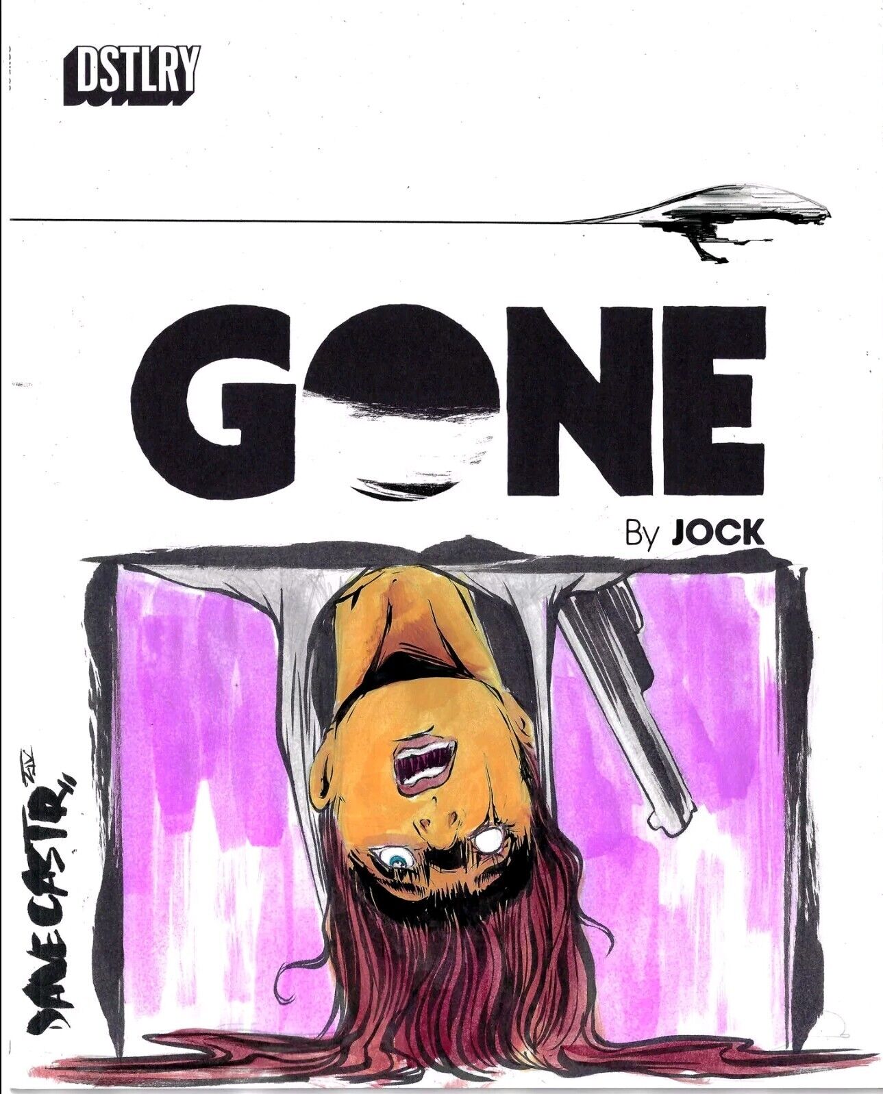 Gone 3 Dstlry 2024 Comic Magazine Sketch Cover Variant W Original Dave Castr Art