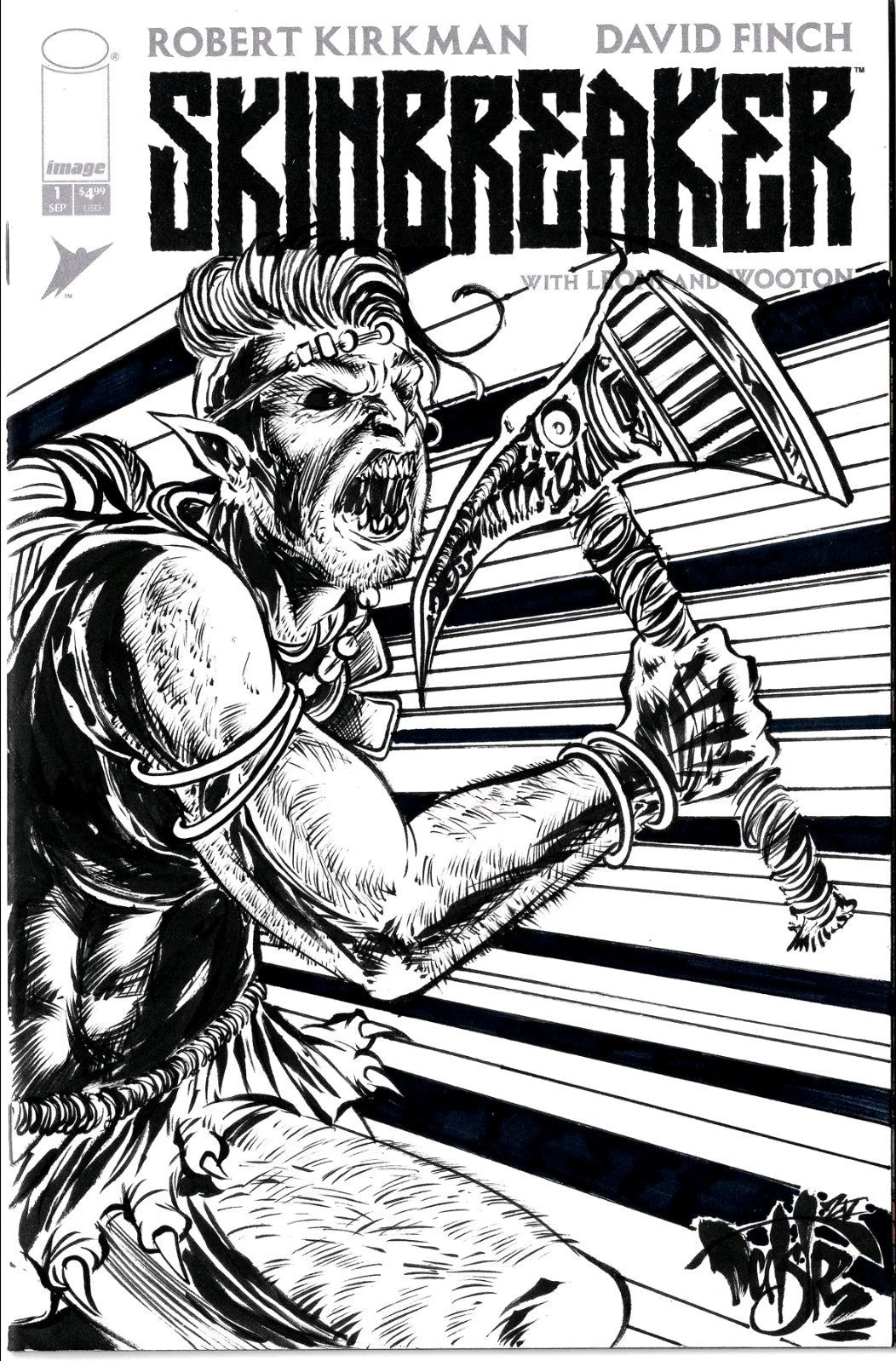 Skinbreaker #1 (2025) Image Sketch Variant Cover Comic W Original DCastr Art