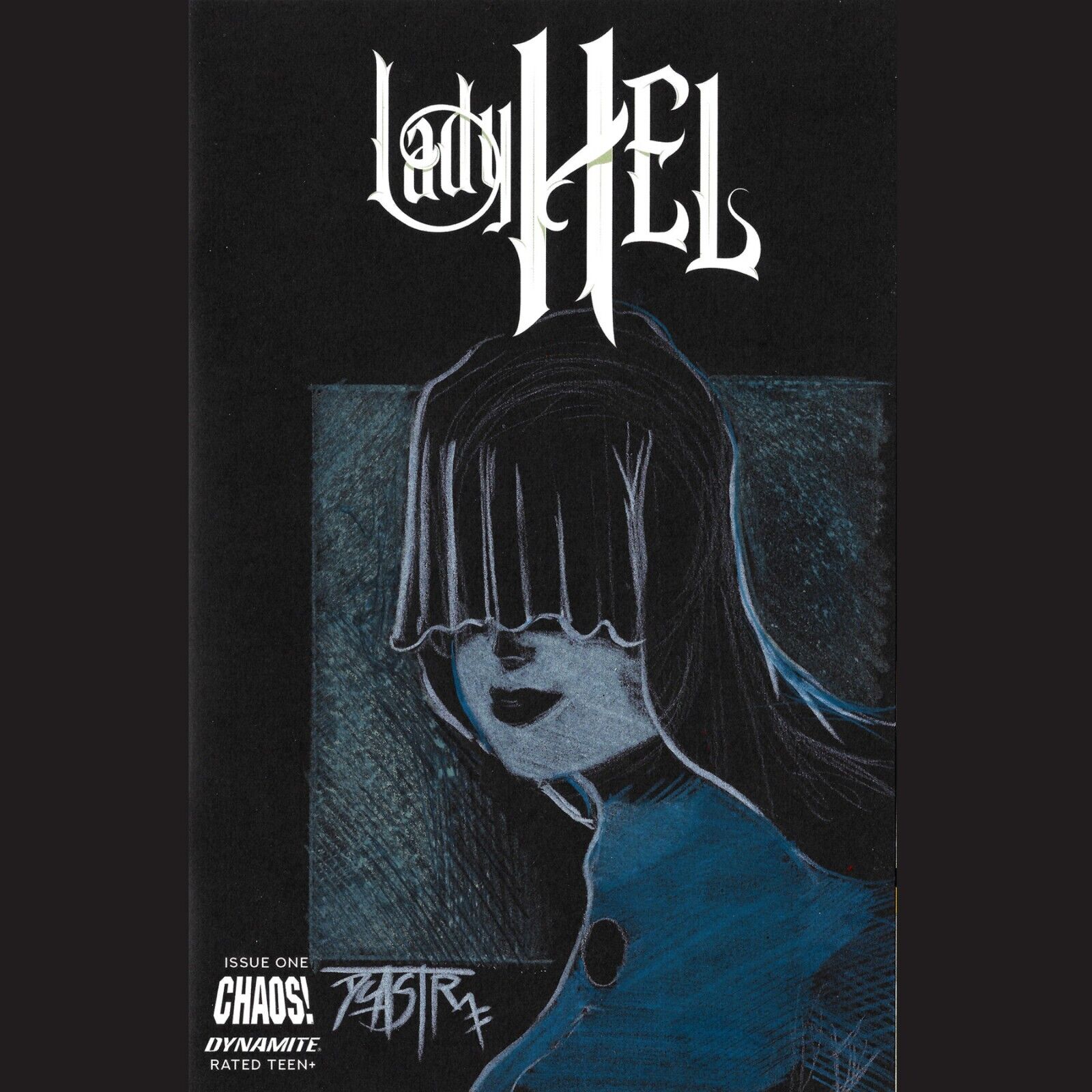 Lady Hel #1 Cover F Black Blank Authentix w Original Art Dcastr w ARG COA # 